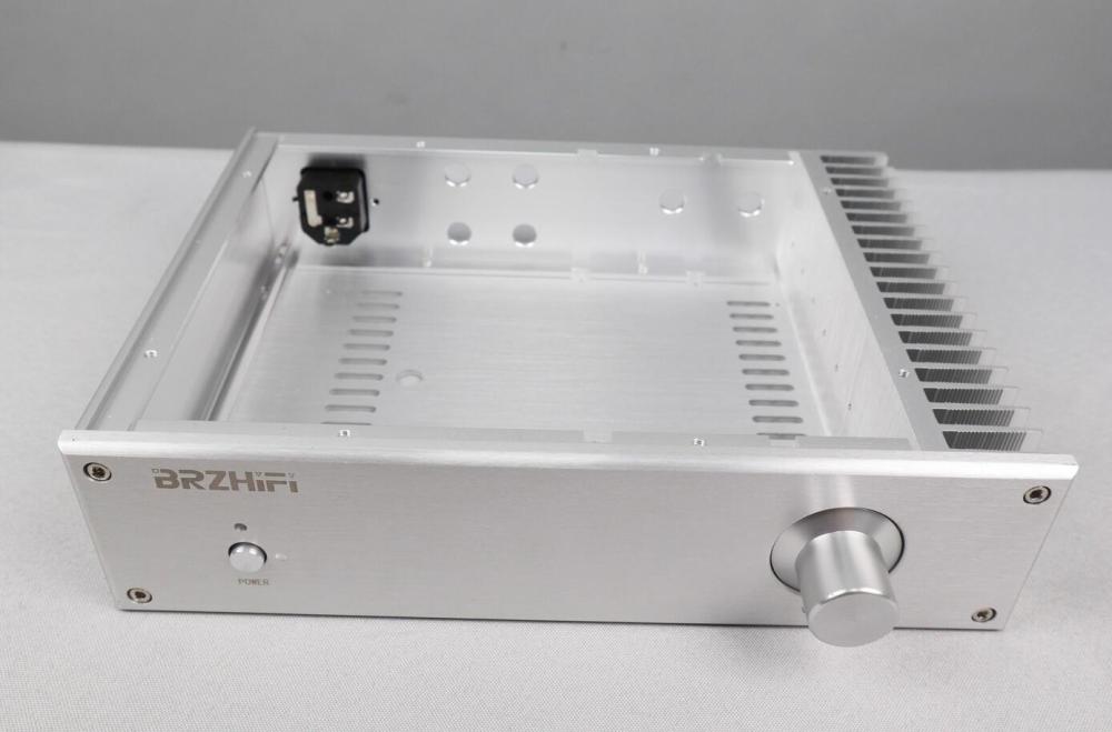 BZ2807 full aluminum hifi diy amplifier chassis preamplifier case with heatsink