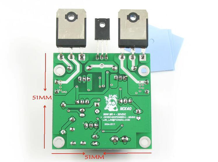 MX40 hifi stereo 50W*2 Mini DIY finished amplifier board Beyond LM3886