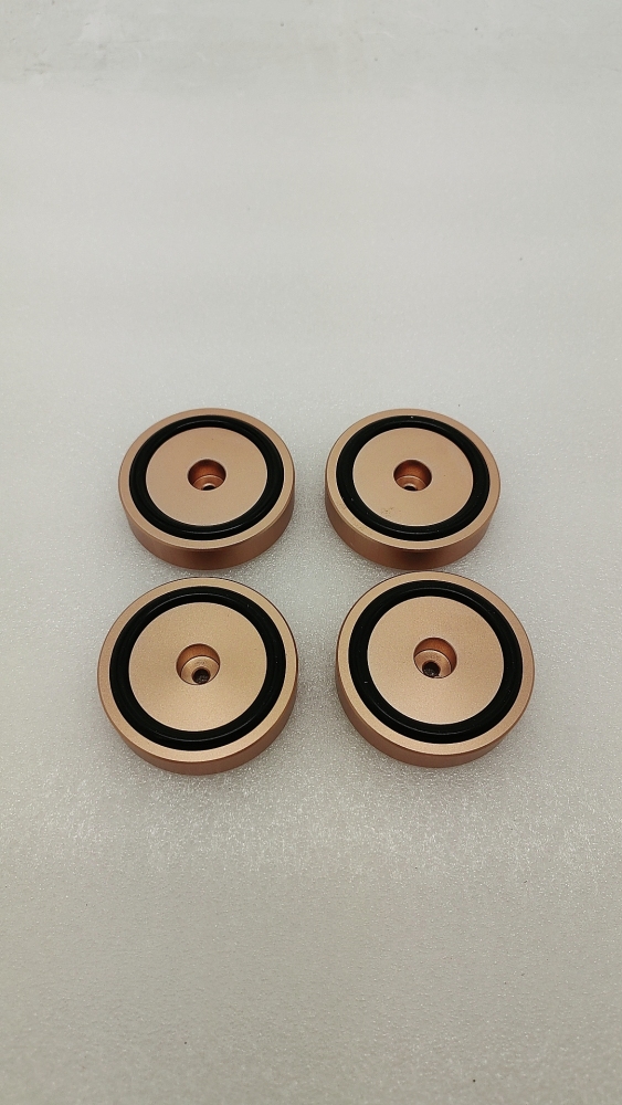 4pcs Diameter 58MM All Aluminum Audio Sound Amplifier Machine Feet Speaker Foot Nails Tripod Shock Absorber Cushion