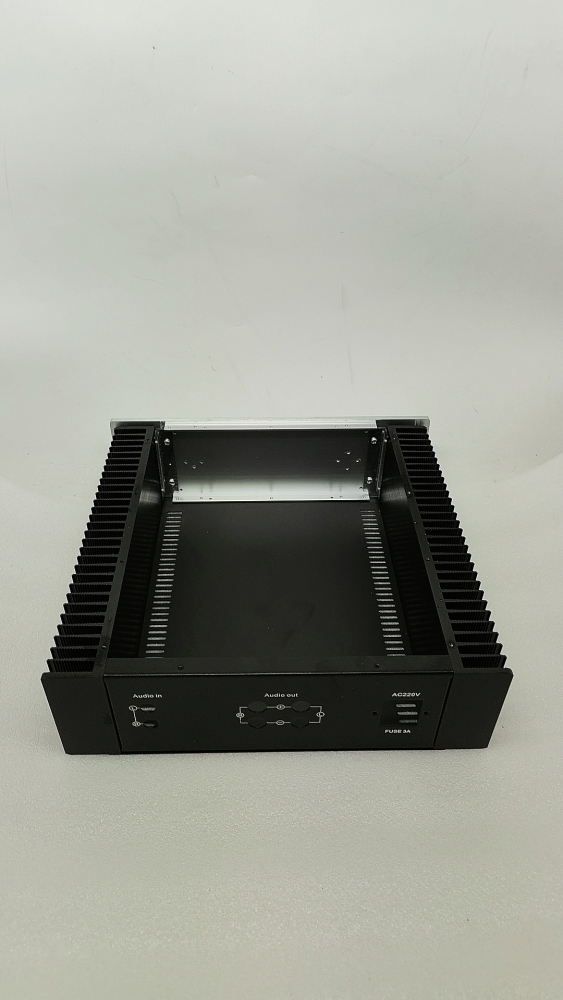 Q3 aluminum front panel amplifier chassis / Preamp / Class A / External radiator / AMP Enclosure / case / DIY box (320*100*300mm)