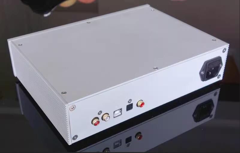 2606 full aluminum DAC chassis silver hif diy case with knob