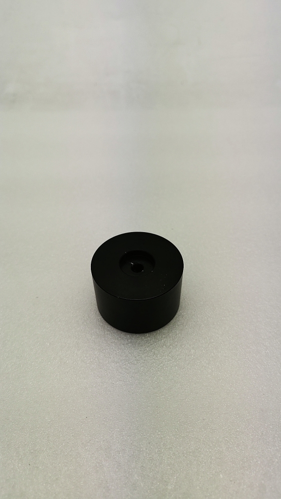 black Diameter 48mm Height 30mm Cylindrical solid aluminum power amplifier knob Potentiometer volume knob with Indicator