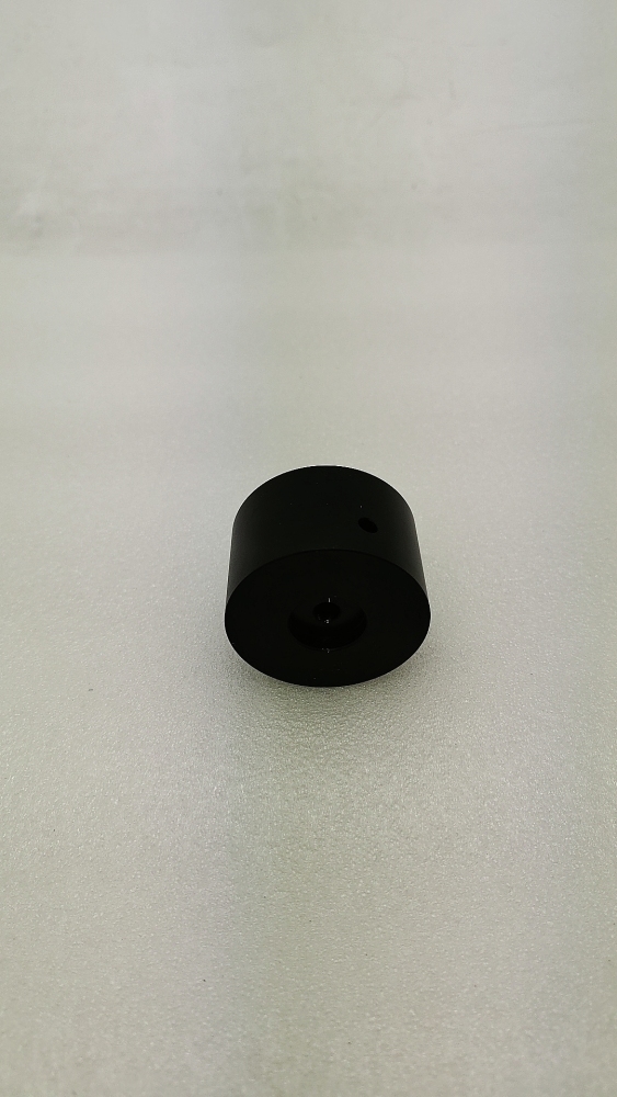 black Diameter 48mm Height 30mm Cylindrical solid aluminum power amplifier knob Potentiometer volume knob with Indicator