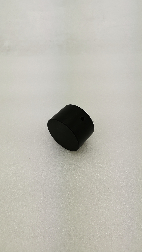 black Diameter 48mm Height 30mm Cylindrical solid aluminum power amplifier knob Potentiometer volume knob with Indicator