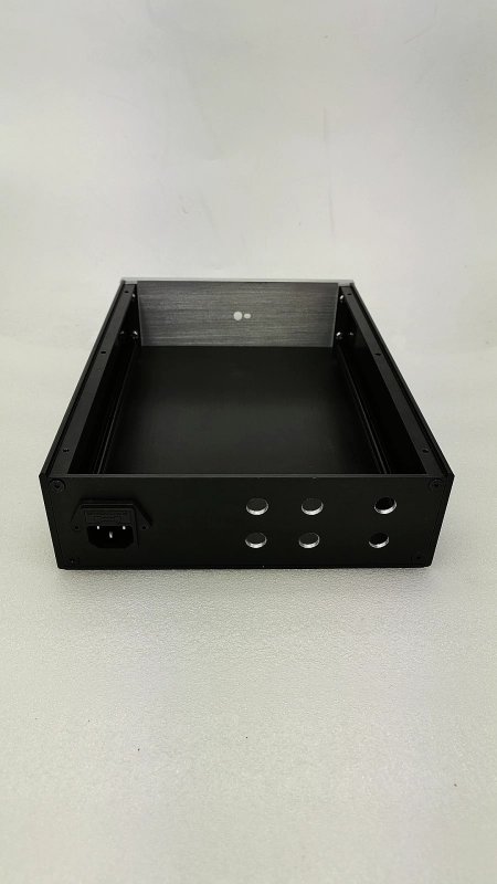 Case Audio Chassis In Alluminio Per Amplificatore HiFi DIY - Custodia Metallica Douk Audio Nera (modello JX027) Contenitore Amplificatore - Foto 10