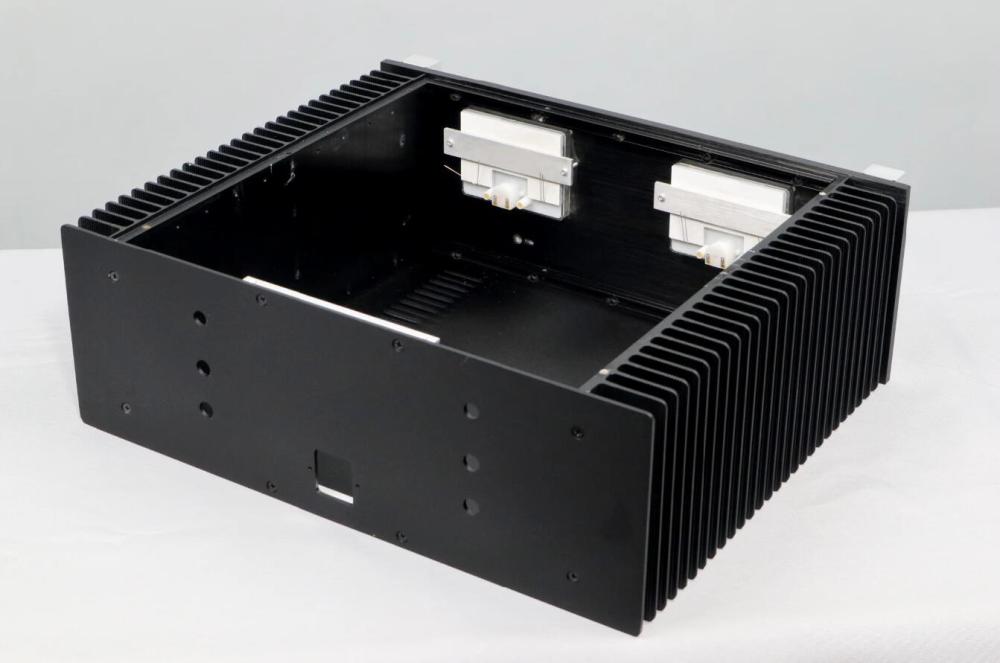 personality fashion Full Aluminum class A Post Mcintosh Amplifier Chassis heatsink on both sides hifi DIY box