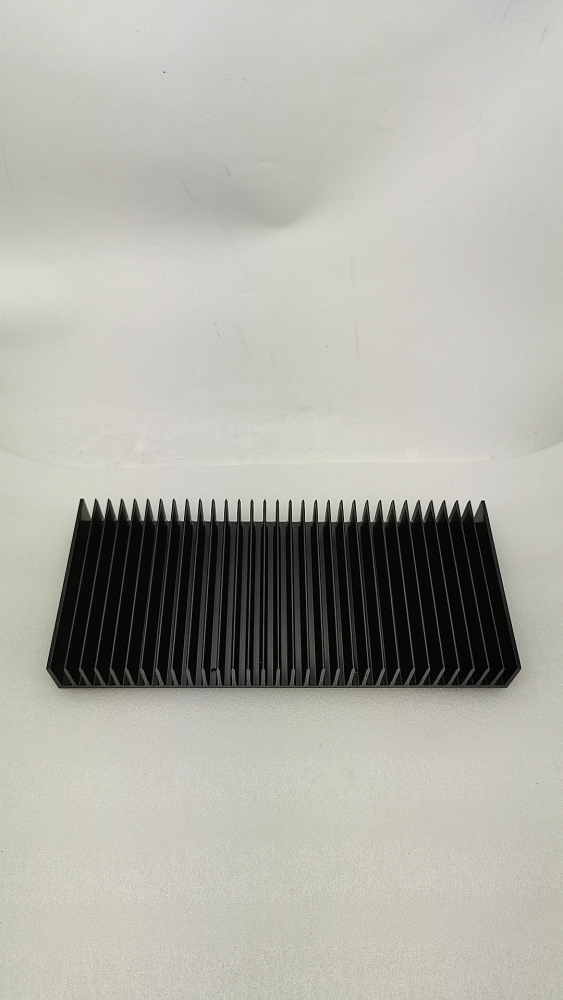Extra Large Class A HIFI Power Amplifier Special Aluminum Radiator Blackened Brushed heatsink have opened Hole 400 * 50 * 174mm