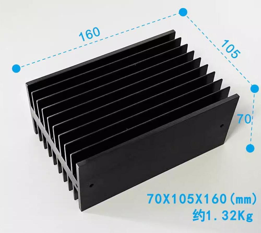 New FM1811 full aluminum heatsink hifi diy 811 black Standard radiator
