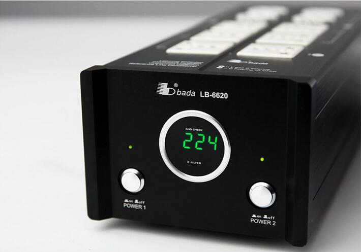 LB-6620 Dual power supply filtering anti-interference overcurrent and lightning protection HIFI plug Suitable for audio CD amplifiers