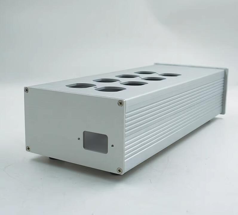 126 All aluminum alloy American standard socket chassis HIFI DIY Power filter housing