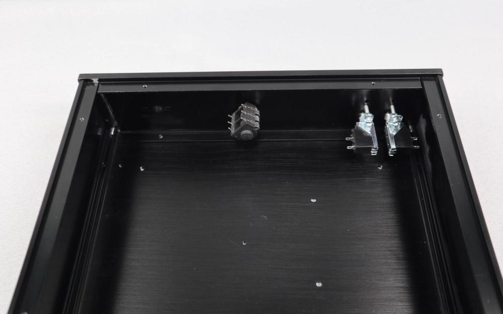 2607B black aluminium alloy headphone amplifier chassis preamp hifi diy case tube amp box
