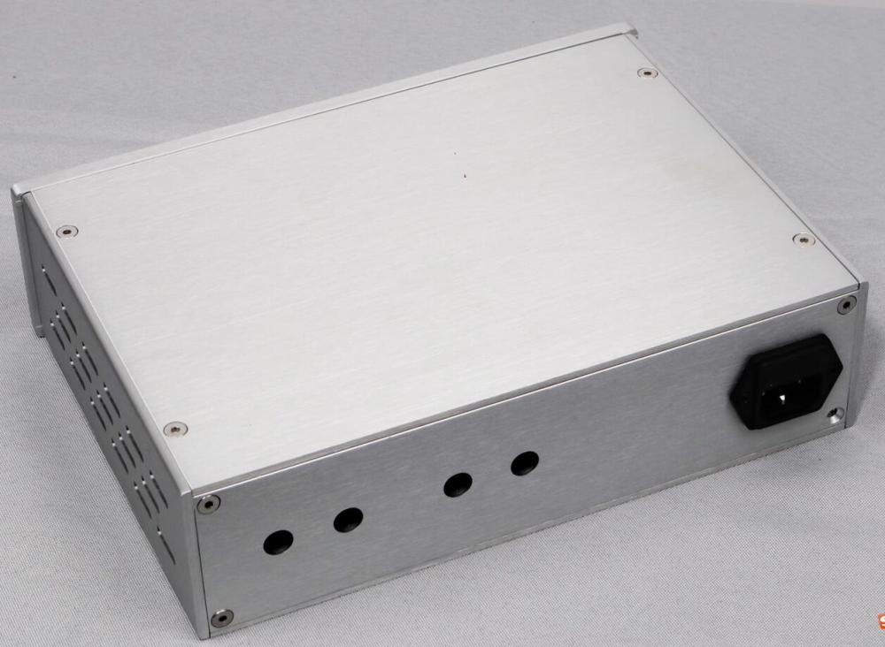 2607 silver aluminium alloy headphone amplifier chassis preamp hifi diy case tube amp box