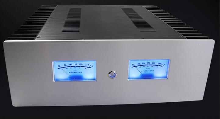 KSA100MKII circuit 100W*2 class A hifi diy stereo audio power amplifier with VU meter