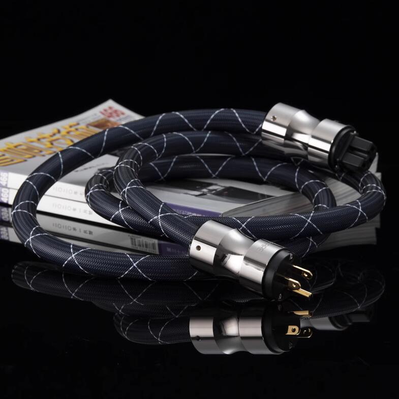 MUZISHARE MS-5000PW 1.8m American Standard Single crystal copper silver plating hifi Audio power cord