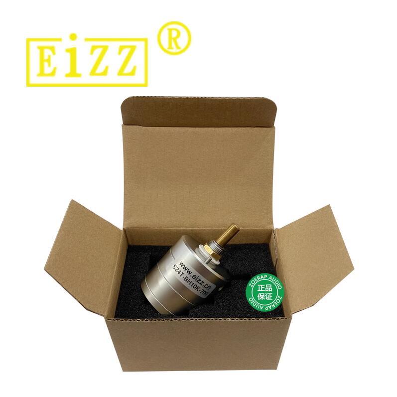 1 pcs high end EIZZ precision 24 step dual potentiometer 10K 50K 100K 250K Stereo volume potentiometer