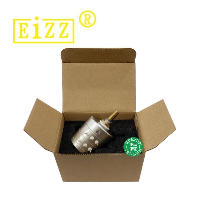 1 pcs high end EIZZ precision 24 step dual potentiometer 10K 50K 100K 250K Stereo volume potentiometer