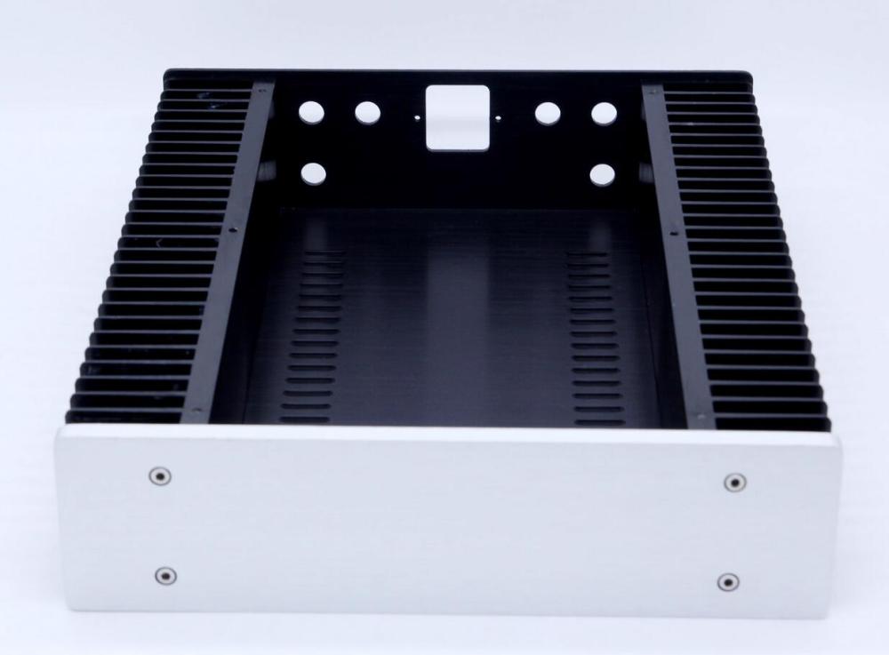 New 2607 All Aluminum hifi class A Amplifier Chassis DIY AMP Case Box with heatsink