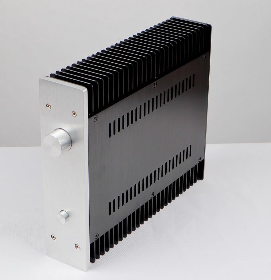 New 2607 All Aluminum hifi class A Amplifier Chassis DIY AMP Case Box with heatsink