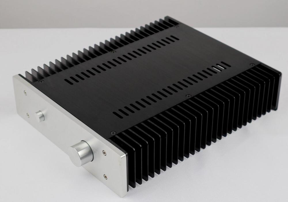 New 2607 All Aluminum hifi class A Amplifier Chassis DIY AMP Case Box with heatsink