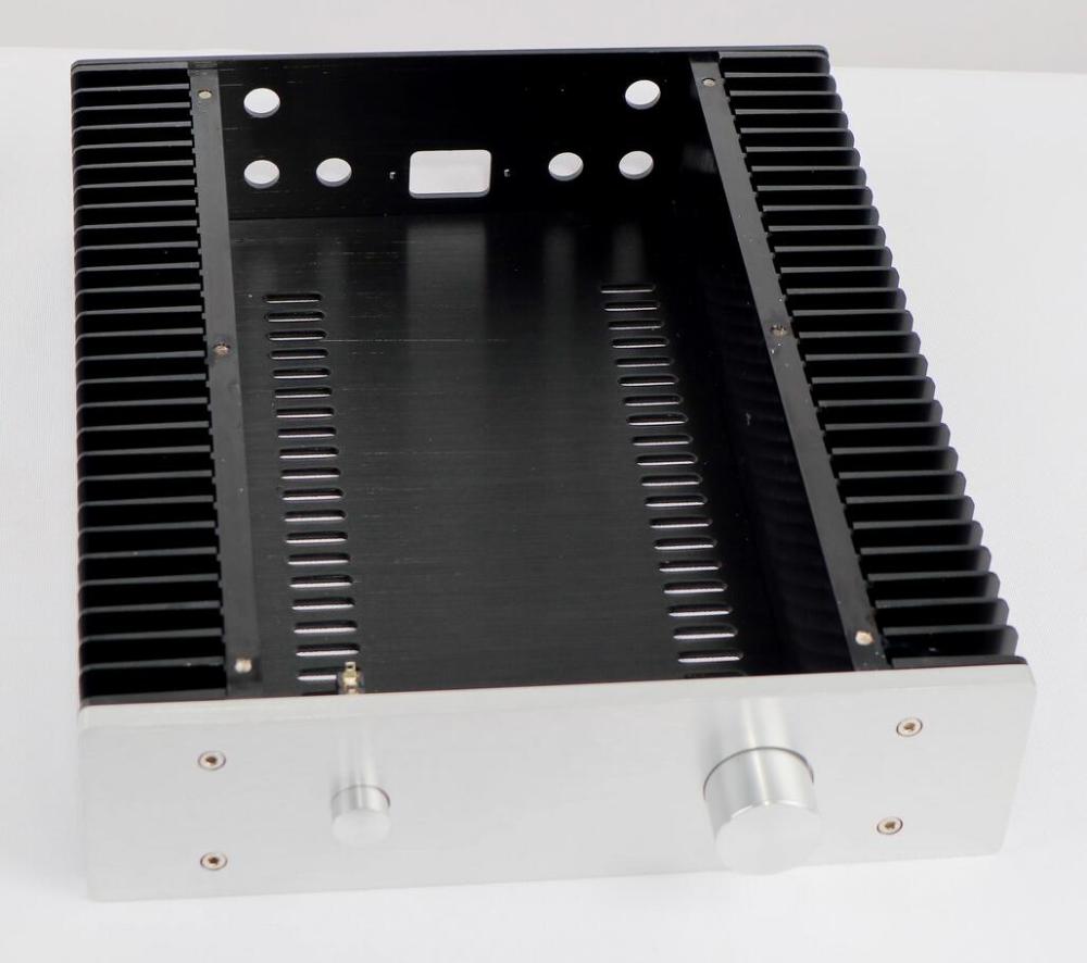 New 2607 All Aluminum hifi class A Amplifier Chassis DIY AMP Case Box with heatsink