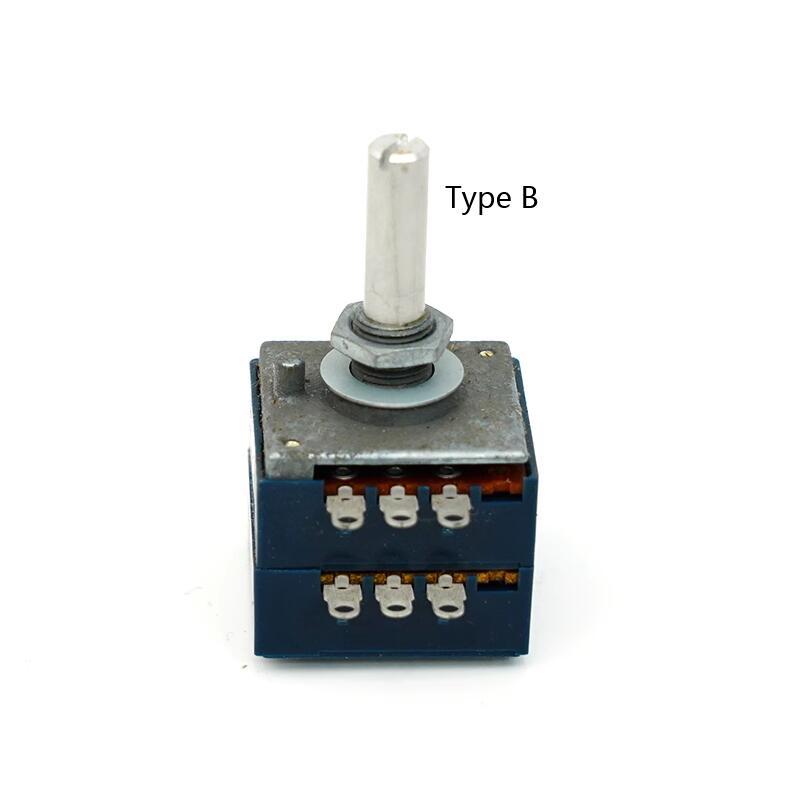 1PC 27-Type Potentiometer Japan ALPS Volume Potentiometer 10KAX2/ 20KAX2/ 50KAX2/ 100KAX2