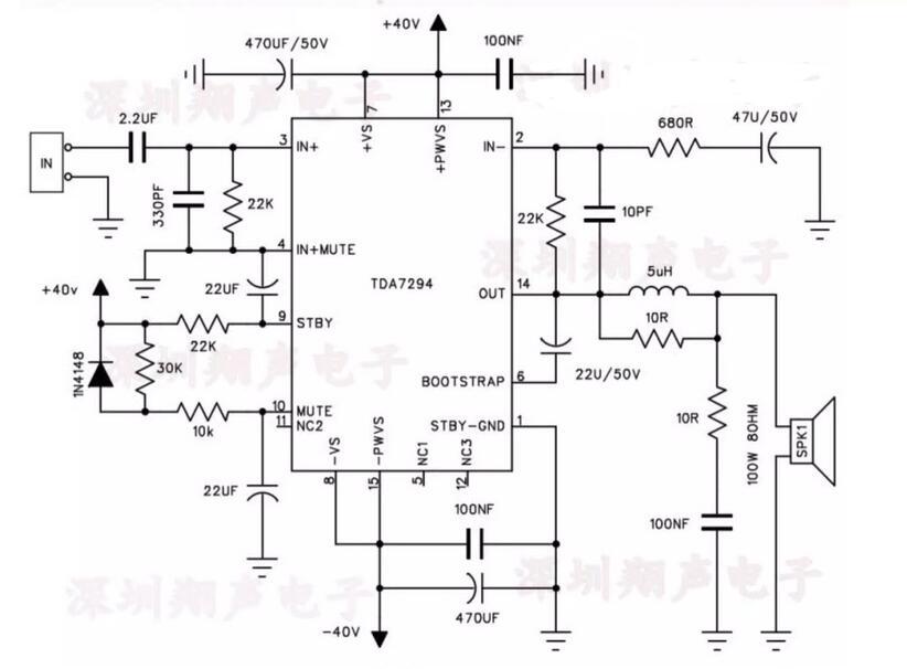 TDA7294 100W+100W Mini dual channel HIFI DIY High Power Audio Amplifier Board