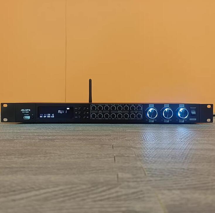 Remote control Bluetooth coaxial USB preamplifier effect reverberator KTV karaoke home karaoke equalizer prevent whistling
