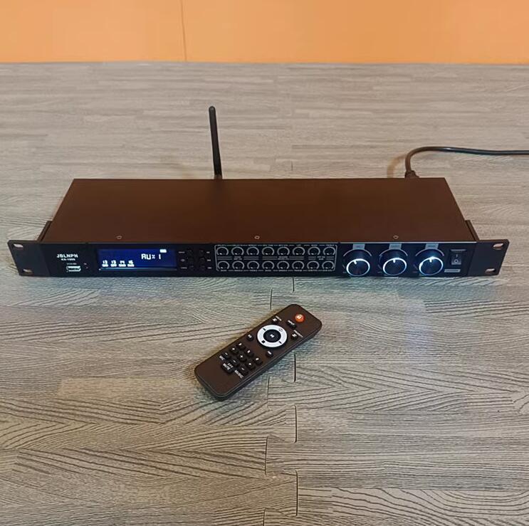 Remote control Bluetooth coaxial USB preamplifier effect reverberator KTV karaoke home karaoke equalizer prevent whistling