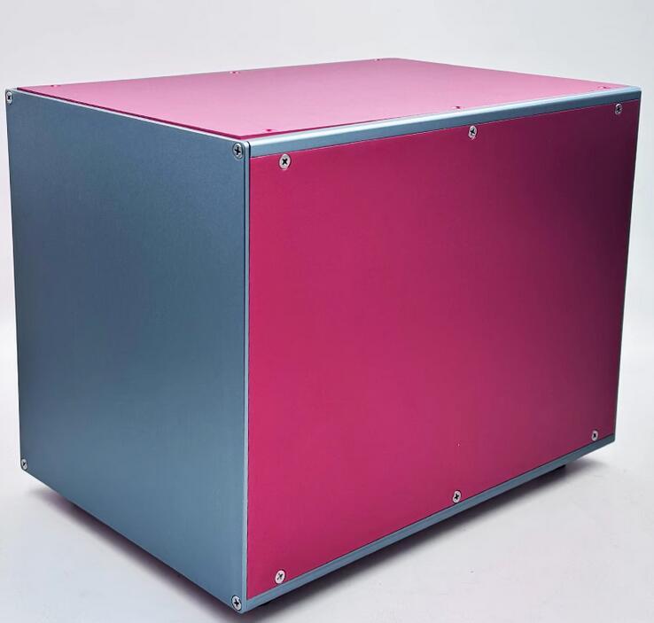 Full aluminum red Blank multi-purpose power supply housing split tube amplifier DIY chassis filter power box 230*250*336mm