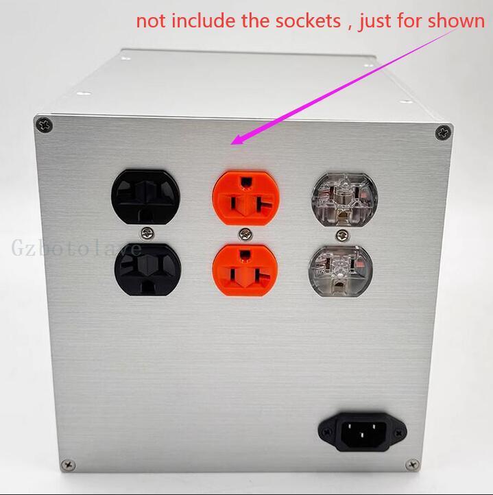 260 all aluminum alloy multi-purpose power filter housing 1p/2p air switch isolated case power amplifierchassis 206*206*260mm