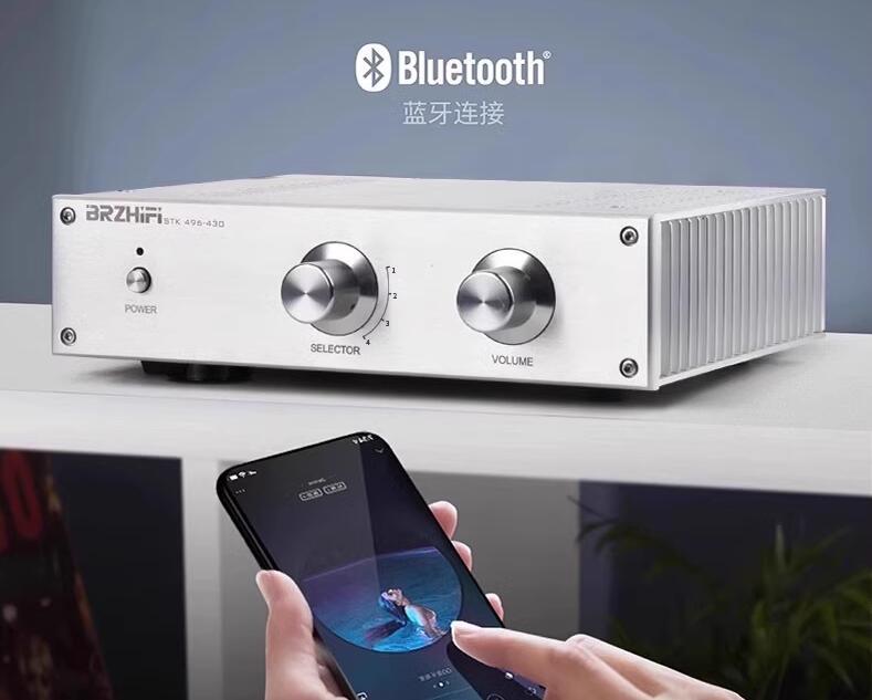 PA-49 hifi 180W+180W stereo Sanyo audio power amplifier with Accuphase preamp circuit bluetooth