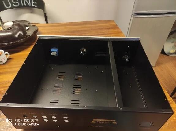 HiFi Amplifier Chassis Preamplifier Case Phono Box 430x140x330MM For KONDO M78 Preamp