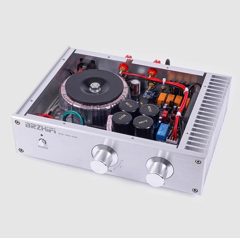 PA-49 hifi 180W+180W stereo Sanyo audio power amplifier with Accuphase preamp circuit bluetooth