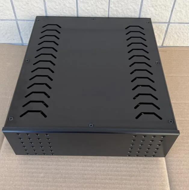 NEW beautiful Black Full Aluminum Power Amplifier Chassis amp DIY box 250*90*311MM