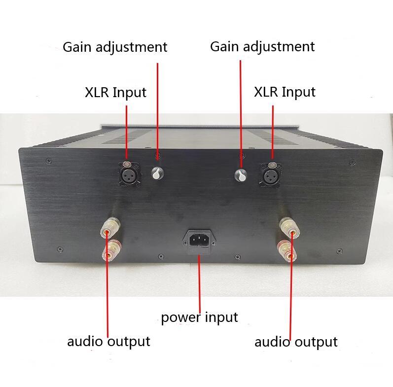 Y711NS HIFI 240W*2 stereo power amplifier Reference FM711MKII circuit Equipped with exposed radiator