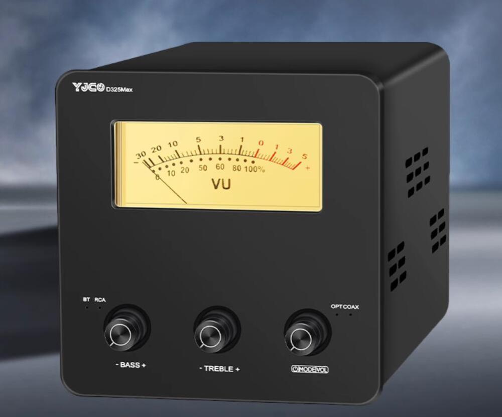 D325Max high-power TPA3255 retro mechanical pointer fiber optic coaxial Bluetooth 5.1 HIFI power amplifier ES9038Q2M decoding