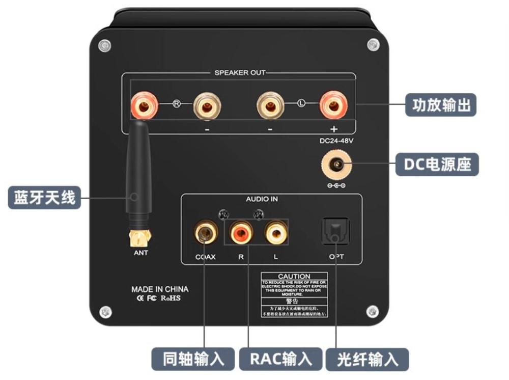 D325Max high-power TPA3255 retro mechanical pointer fiber optic coaxial Bluetooth 5.1 HIFI power amplifier ES9038Q2M decoding