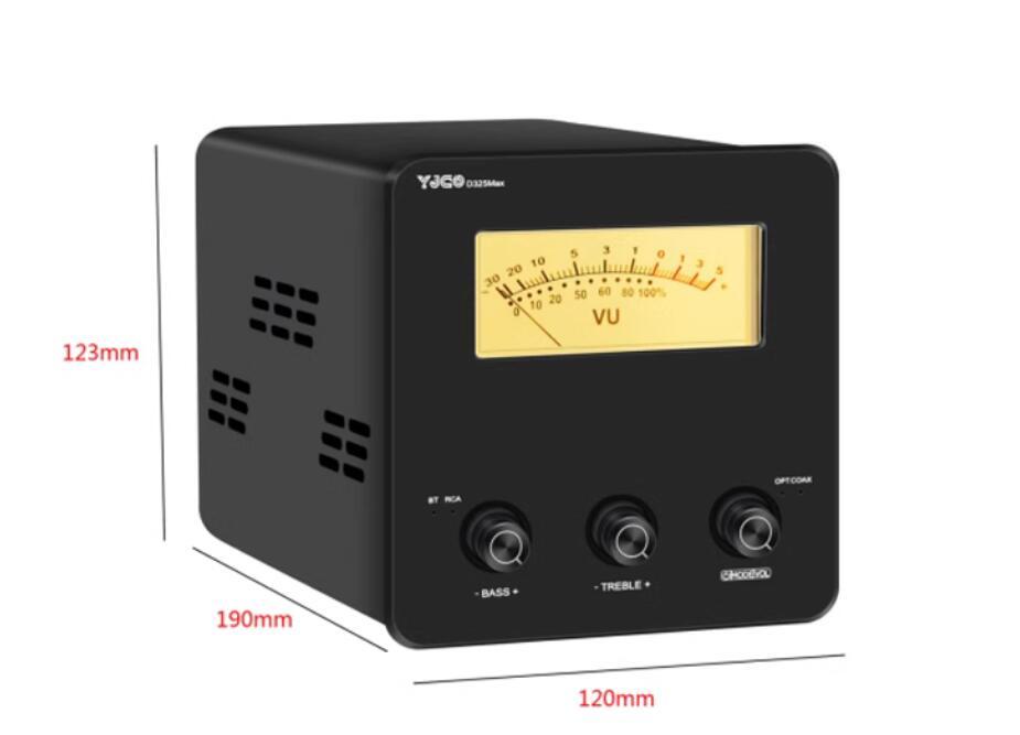 D325Max high-power TPA3255 retro mechanical pointer fiber optic coaxial Bluetooth 5.1 HIFI power amplifier ES9038Q2M decoding