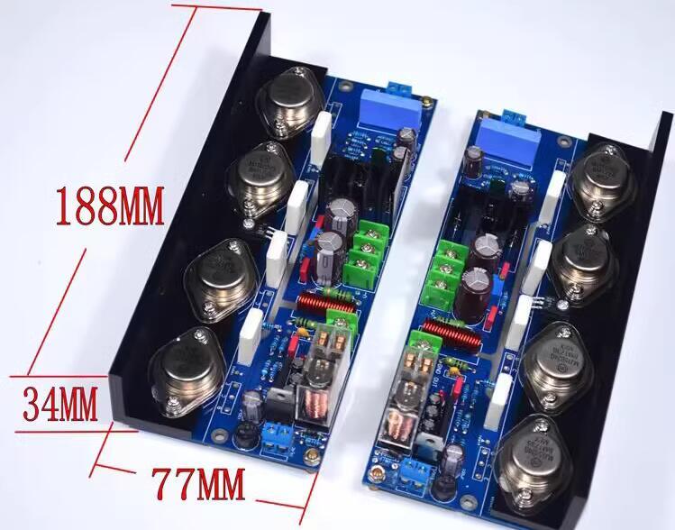 One pair Finished UPC-M4 HIFI stereo 180W audio power amplifier board Adjustable Class A