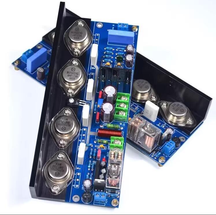 One pair Finished UPC-M4 HIFI stereo 180W audio power amplifier board Adjustable Class A