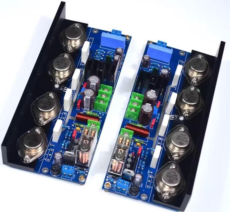 One pair Finished UPC-M4 HIFI stereo 180W audio power amplifier board Adjustable Class A