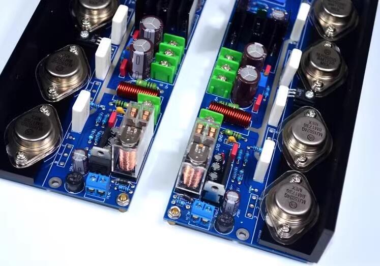 One pair Finished UPC-M4 HIFI stereo 180W audio power amplifier board Adjustable Class A