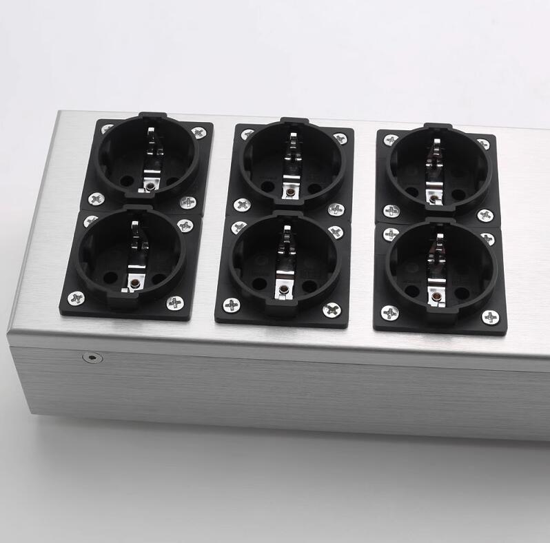 New AE06 HIFI DIY European standard power filter 6-digit EU power purifier