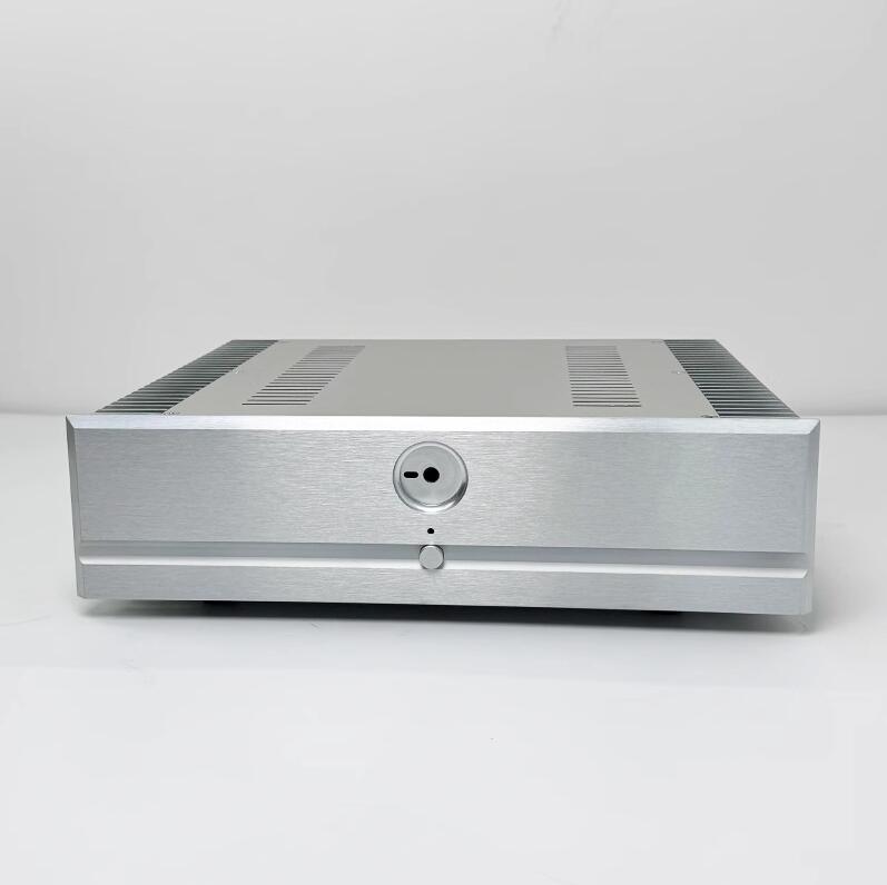 365 Class A amplifier chassis power supply all aluminum silver shell with knob
