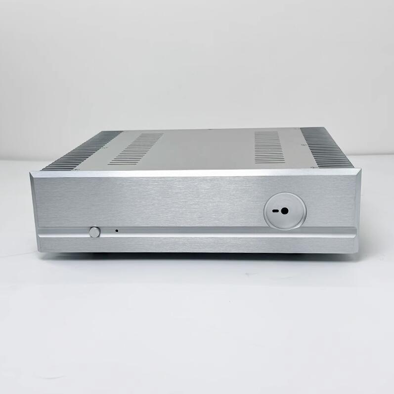 365 Class A amplifier chassis power supply all aluminum silver shell with knob