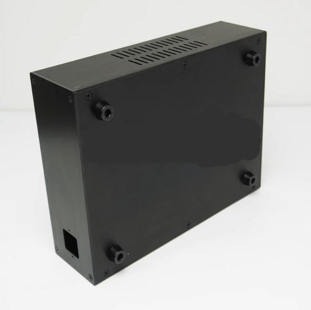 238 black full aluminum audio preamplifier tube amp DIY chassis power supply Split case 233*95*317mm