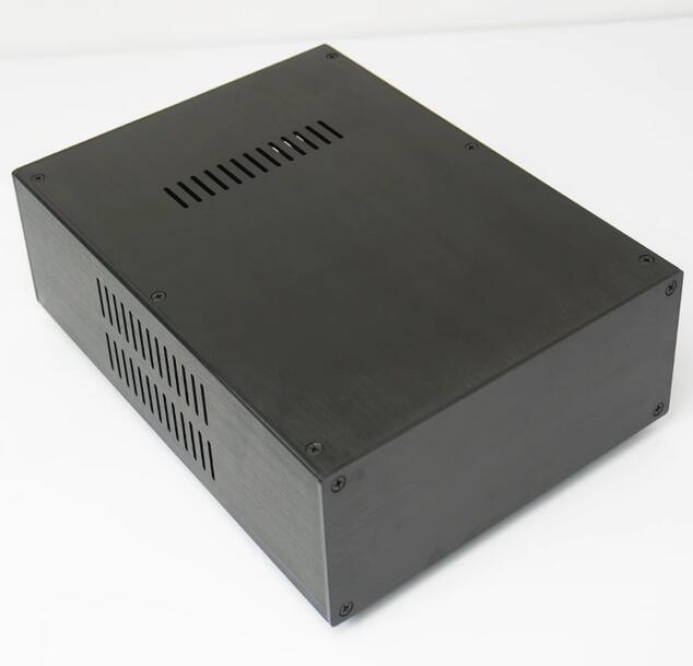 238 black full aluminum audio preamplifier tube amp DIY chassis power supply Split case 233*95*317mm