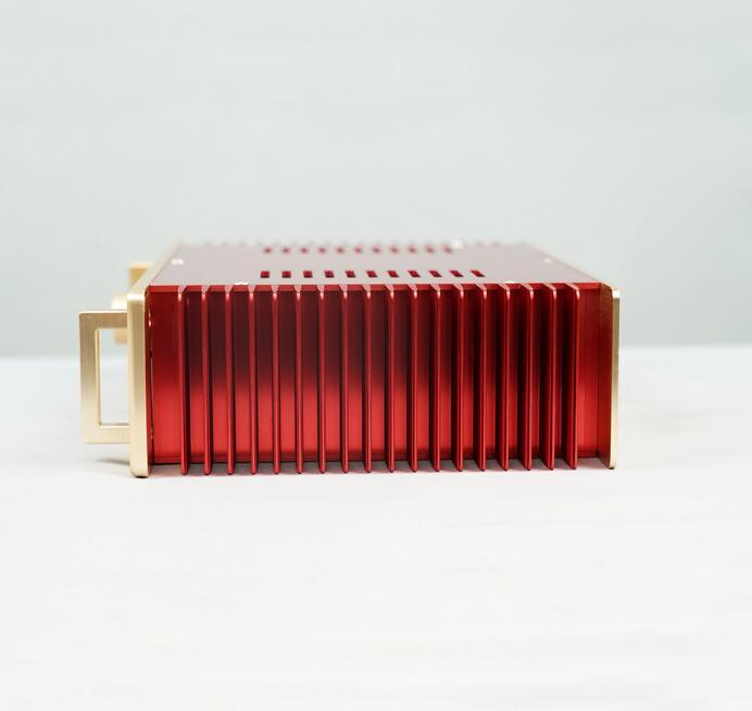 NEW full Aluminum 1969 Gold Sealed Class A B power amplifier Chassis HiFi DIY Audio box with knobs 301*82*210mm