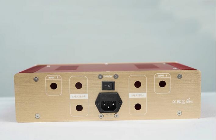 NEW full Aluminum 1969 Gold Sealed Class A B power amplifier Chassis HiFi DIY Audio box with knobs 301*82*210mm