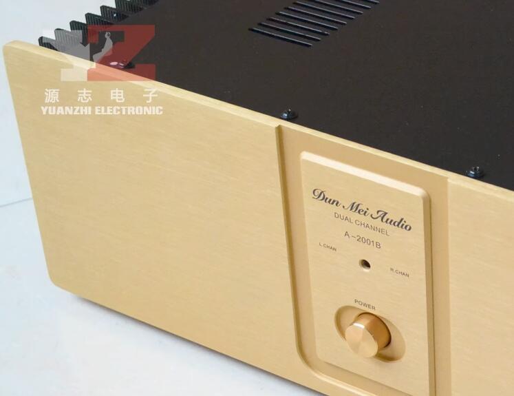 A2001B Aluminum front Panel post Power Amplifier Chassis hifi DIY Box AMP Enclosure with heatsink